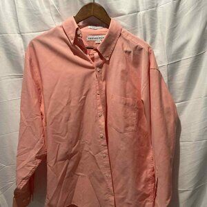 Irvine Park Men’s Pink Workwear Shirt - Size Large / 16.5" Collar - Long Sleeve